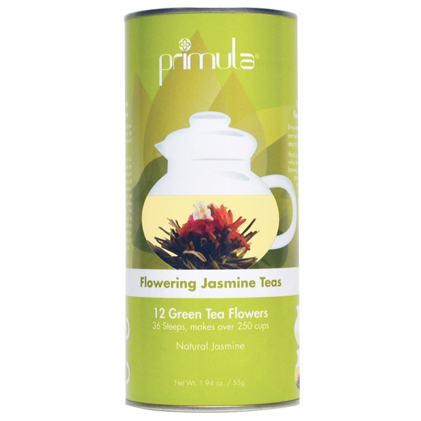 Primula Gift Set of 12 Assorted Green Tea With Fresh Jasmine Flowers